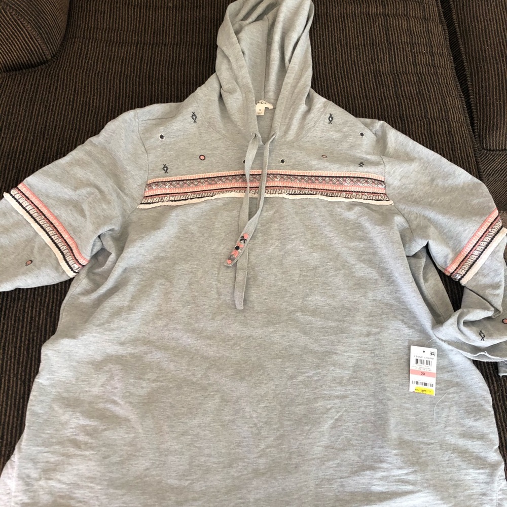 Grey lightweight hoodie
